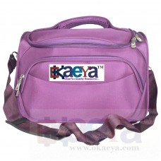 OkaeYa Polyster Made Purple Vanity Bag